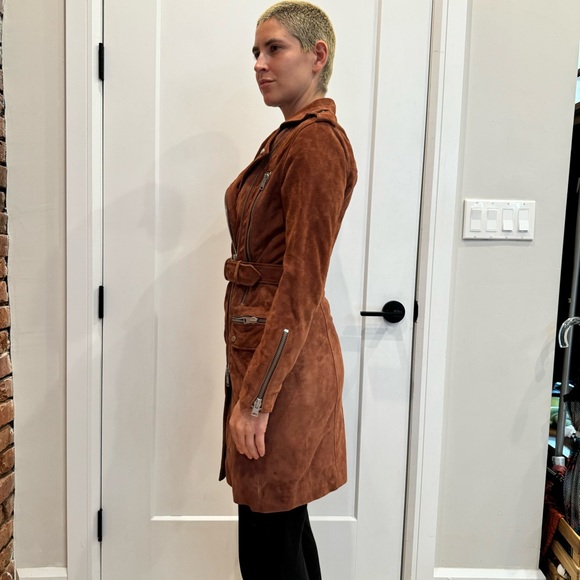 Lightly worn All Saints Suede Jacket - Picture 3 of 7